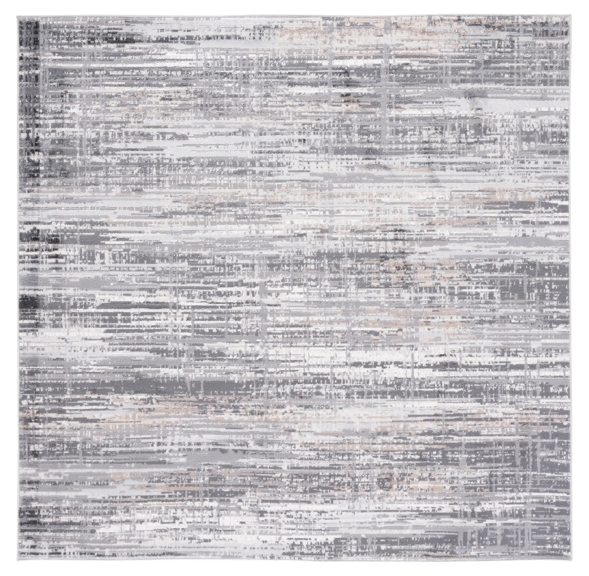 Safavieh Shivan 100 6'-7" x 6'-7" Rug in Light Grey / Dark Grey