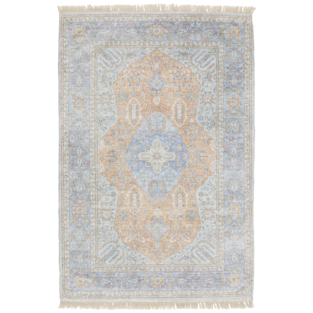 Oriental Weavers Sphinx Malabar 45301 Blue/ Red Rugs - main flat