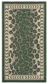 Safavieh Courtyard 2'-0" x 3'-7" Rug in Dark Green / Ivory