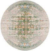 Safavieh Monaco 6'-7" x 6'-7" Rug in Green / Ivory