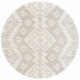 Safavieh Micro-Loop 5'-0" x 5'-0" Rug in Ivory / Beige