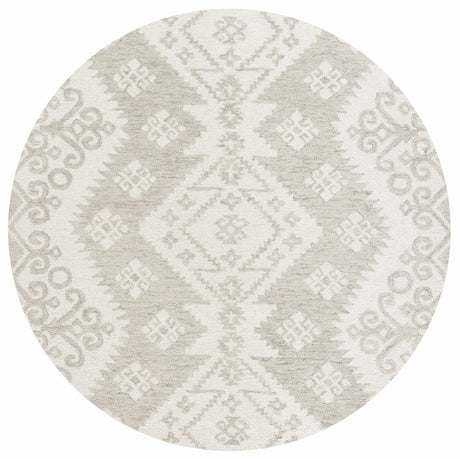 Safavieh Micro-Loop 5'-0" x 5'-0" Rug in Ivory / Beige