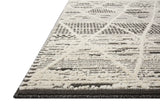 Loloi Fabian Fab-03 Charcoal/Ivory Rug - rug corner