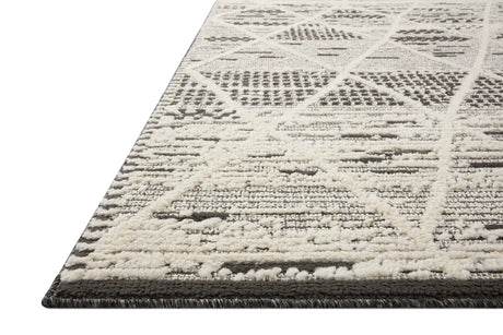 Loloi Fabian Fab-03 Charcoal/Ivory Rug - rug corner