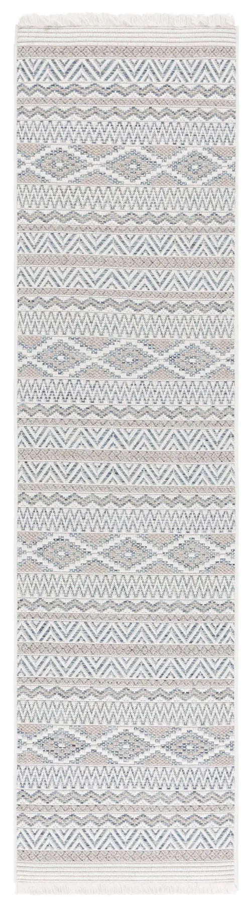 Safavieh Wicker 2'-2" x 8'-0" Rug in Aqua / Beige