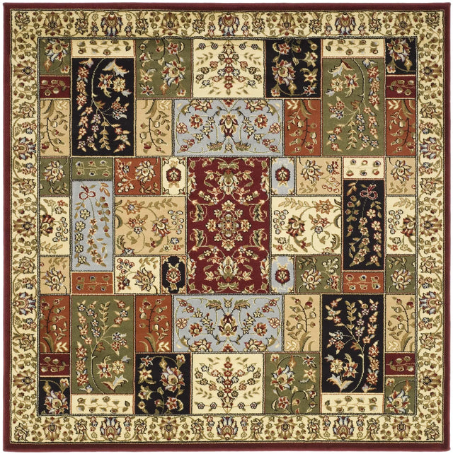 Safavieh Lyndhurst 6'-0" x 6'-0" Rug in Multi / Ivory