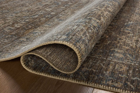 Loloi Heritage Her-14 Lagoon/Tobacco Rug - pile height