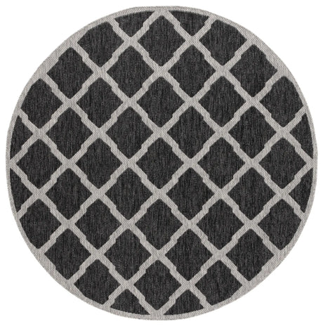 Safavieh Beach House 6'-7" x 6'-7" Rug in Charcoal / Grey