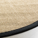 Safavieh Natural Fiber 6'-0" x 6'-0" Rug in Beige / Black