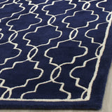 Safavieh Chatham 4'-0" x 6'-0" Rug in Dark Blue / Ivory