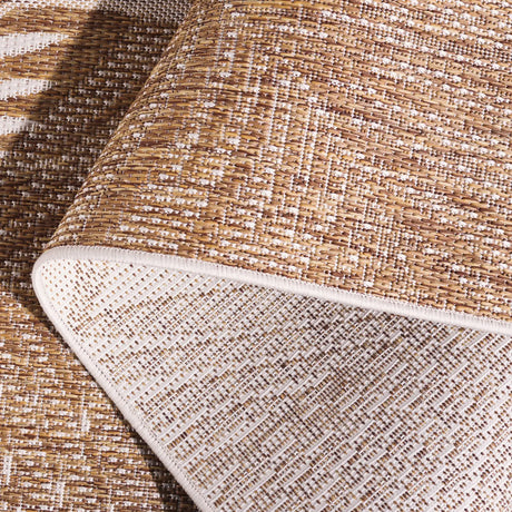Safavieh Beach House 4'-0" x 6'-0" Rug in Brown / Ivory