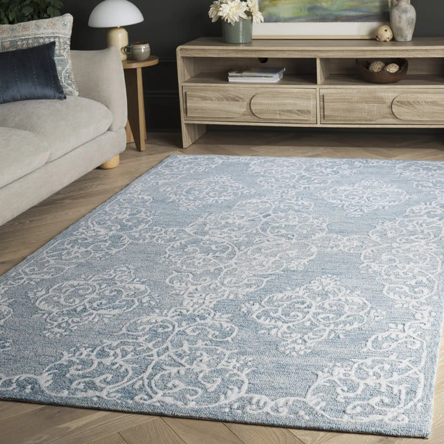Safavieh Metro 5'-0" x 8'-0" Rug in Blue / Ivory