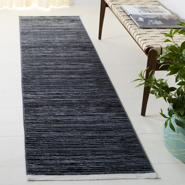 Safavieh Mila 2'-2" x 8'-0" Rug in Light Blue / Black