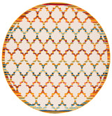 Safavieh Cabana 6'-7" x 6'-7" Rug in Ivory / Orange