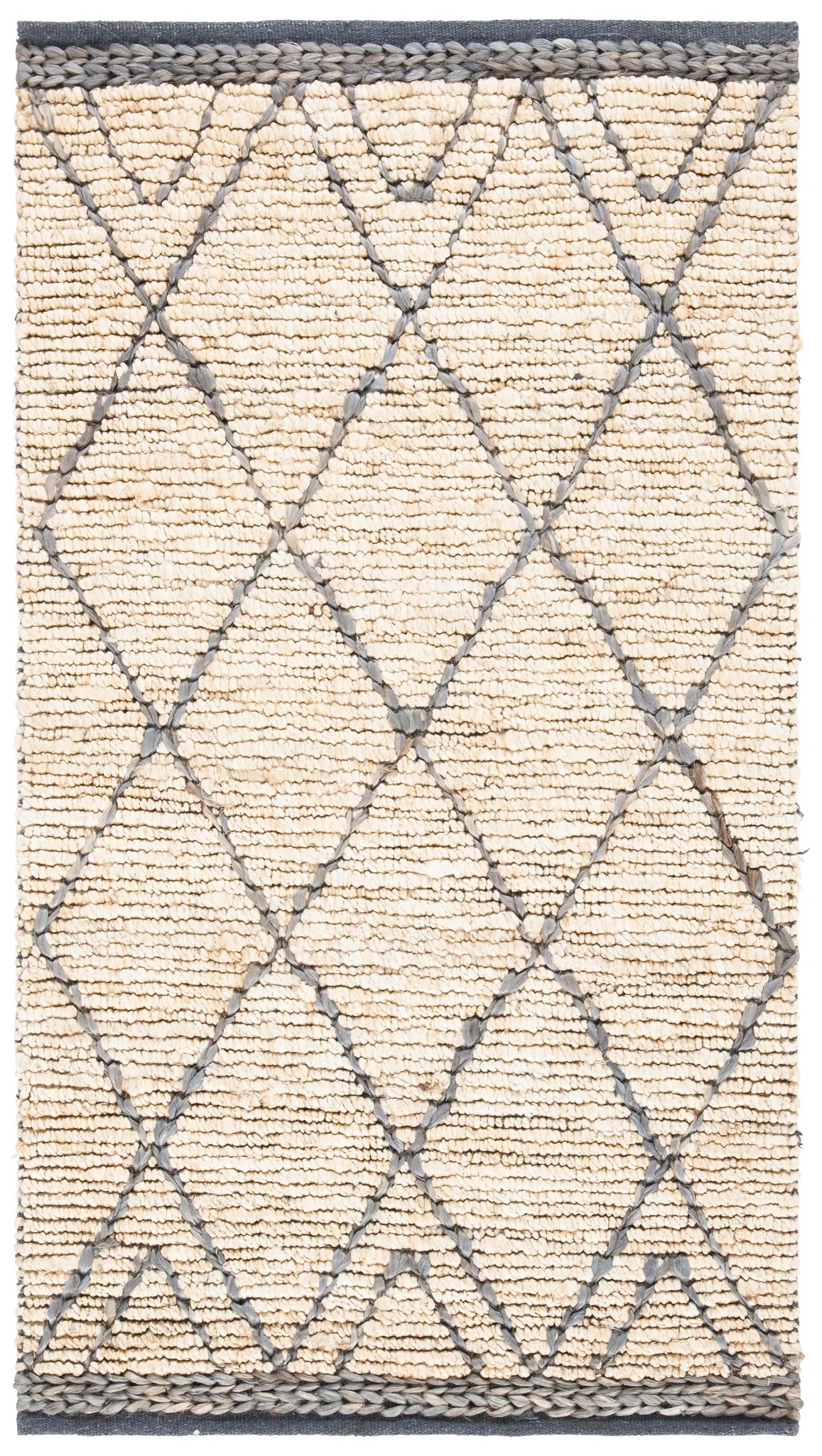 Safavieh Natural Fiber 3'-0" x 5'-0" Rug in Natural / Grey