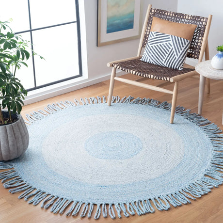 Safavieh Cape Cod 5'-0" x 5'-0" Rug in Blue / Grey