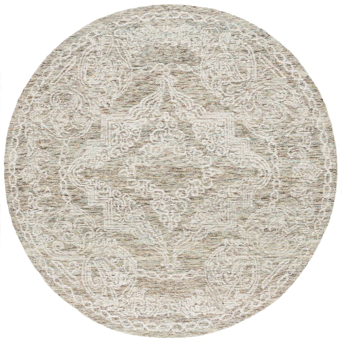 Safavieh Metro 6'-0" x 6'-0" Rug in Teal / Ivory