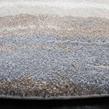 Safavieh Cyrus Shag 6'-7" x 6'-7" Rug in Ivory / Grey