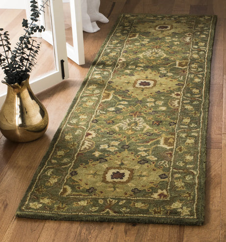 Safavieh Antiquity 2'-3" x 12'-0" Rug in Olive