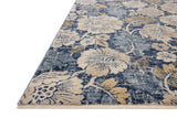 Loloi Eileen ELE-03 Transitional Power Loomed Denim, Natural Rug - rug corner