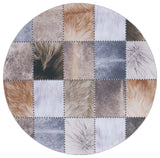 Safavieh Faux Hide 6'-0" x 6'-0" Rug in Beige / Brown