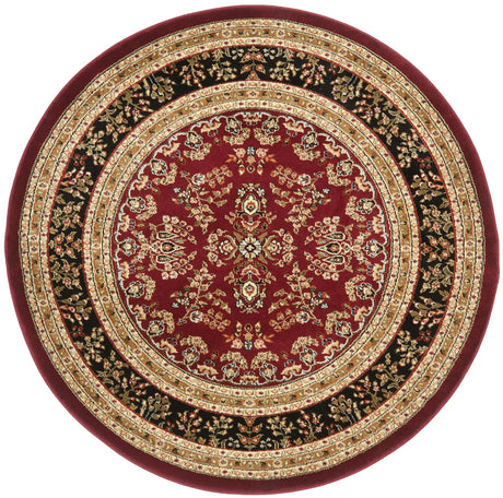 Safavieh Lyndhurst 5'-3" x 5'-3" Rug in Red / Black
