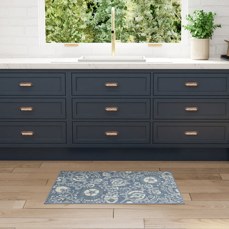 Nourison Aloha ALH17 Machine Made Blue Rug