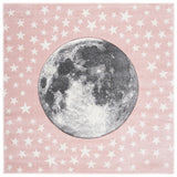 Safavieh Carousel Kids 100 5'-3" x 5'-3" Rug in Pink / Grey