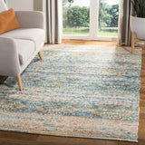 Safavieh Saffron 4'-0" x 6'-0" Rug in Turquoise / Peach