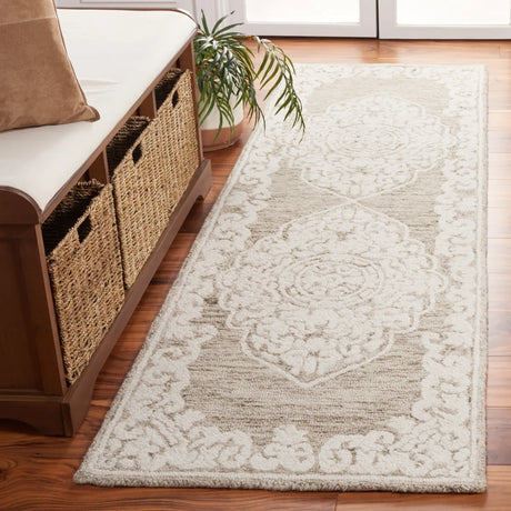 Safavieh Abstract 2'-3" x 8'-0" Rug in Beige / Ivory