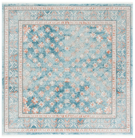 Safavieh Shivan 6'-7" x 6'-7" Rug in Blue / Rose