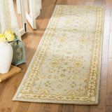 Safavieh Classic 2'-3" x 8'-0" Rug in Light Blue / Ivory