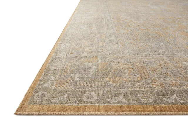 Chris Loves Julia x Loloi Rosemarie ROE-01 Gold / Sand Rug - rug corner