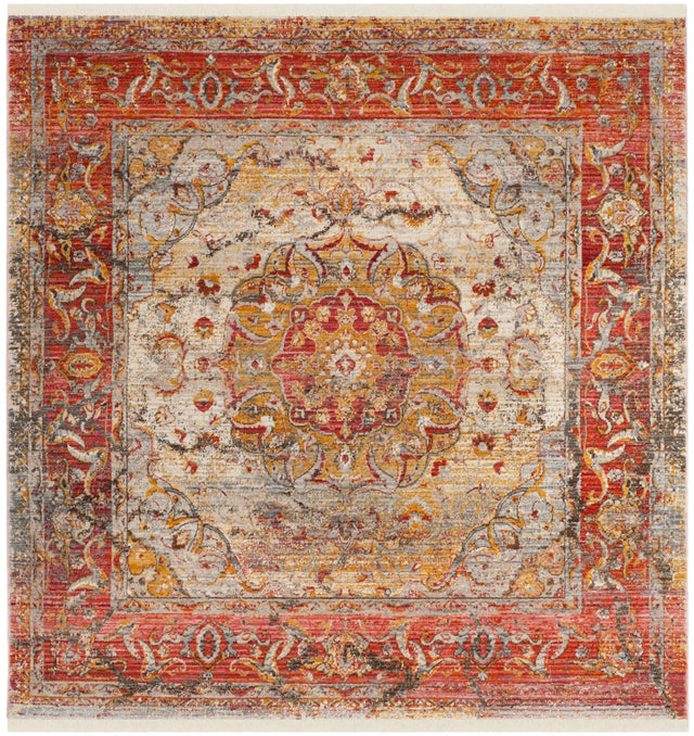Safavieh Vintage Persian 5'-0" x 5'-0" Rug in Saffron / Cream