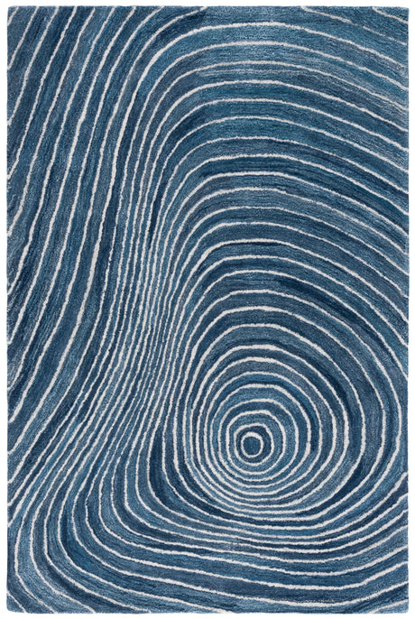 Safavieh Abstract 4'-0" x 6'-0" Rug in Blue / Ivory