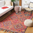 Safavieh Aspen 4'-0" x 6'-0" Rug in Red / Blue