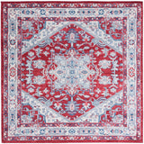 Safavieh Brentwood 6'-7" x 6'-7" Rug in Red / Ivory