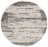 Safavieh Hudson Shag 5'-3" x 5'-3" Rug in Ivory / Grey