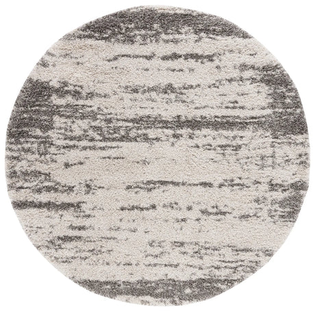 Safavieh Hudson Shag 5'-3" x 5'-3" Rug in Ivory / Grey