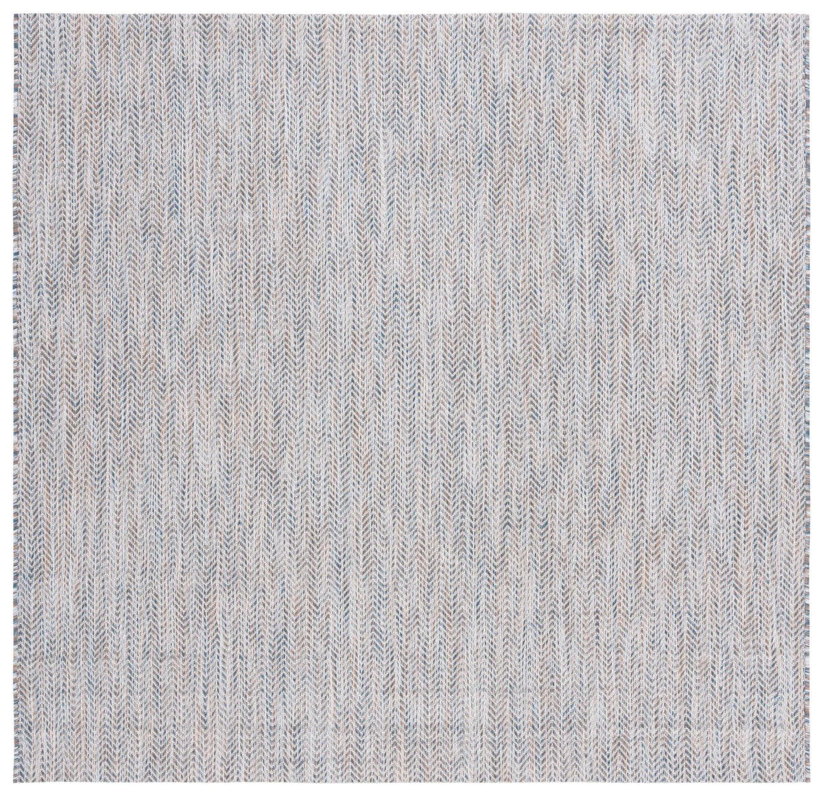 Safavieh Courtyard 6'-7" x 6'-7" Rug in Ivory Blue / Beige