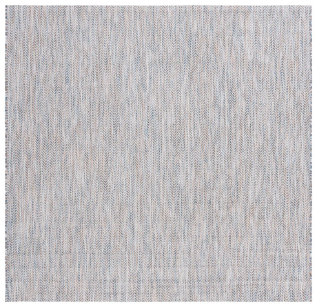 Safavieh Courtyard 6'-7" x 6'-7" Rug in Ivory Blue / Beige