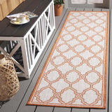 Safavieh Beach House 2'-2" x 10'-0" Rug in Beige / Orange