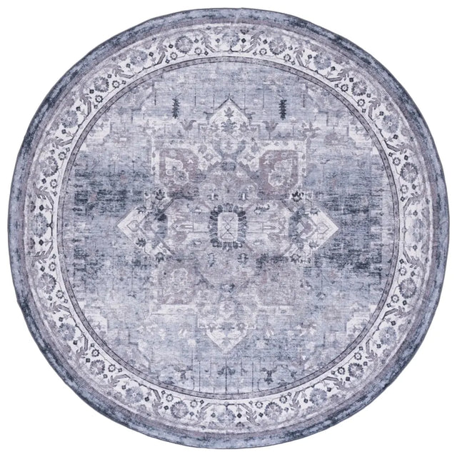 Safavieh Arizona 6'-0" x 6'-0" Rug in Dark Grey / Ivory