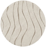 Safavieh Florida Shag 5'-0" x 5'-0" Rug in Cream / Beige