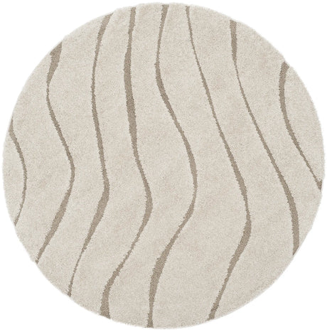 Safavieh Florida Shag 5'-0" x 5'-0" Rug in Cream / Beige