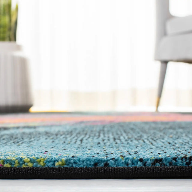 Safavieh Galaxy 4'-0" x 6'-0" Rug in Blue / Orange