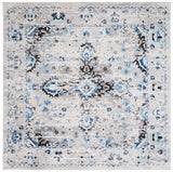 Safavieh Madison 6'-7" x 6'-7" Rug in Ivory / Blue