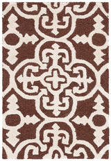 Safavieh Cambridge 2'-0" x 3'-0" Rug in Dark Brown / Ivory