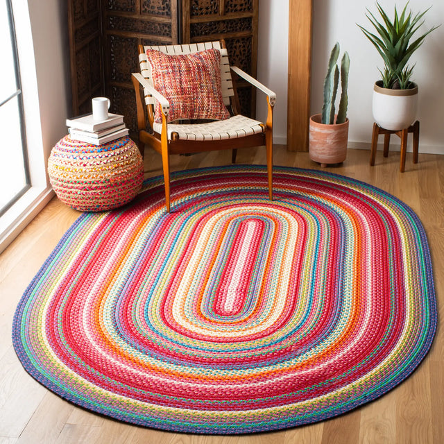 Safavieh Braided 6'-0" x 9'-0" Rug in Multi