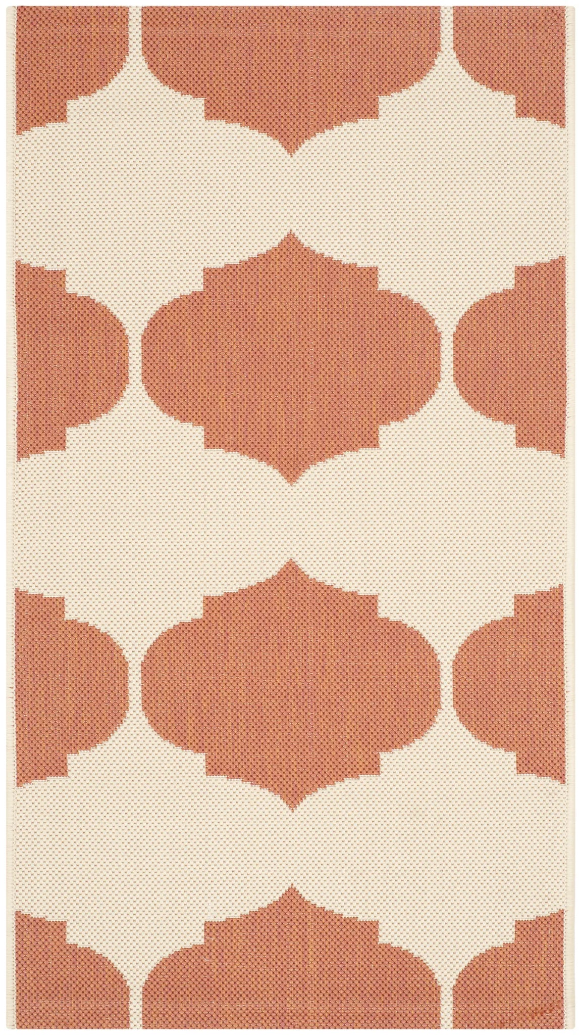 Safavieh Courtyard 2'-0" x 3'-7" Rug in Beige / Terracotta